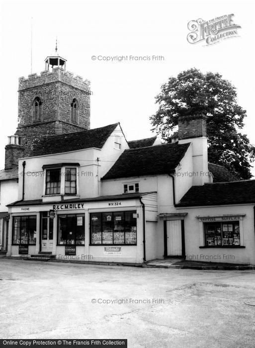 Photo of Wivenhoe, Church And Stores c.1960