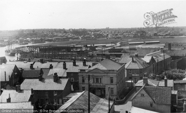 Photo of Wivenhoe, Rowhedge From Church Tower c.1955