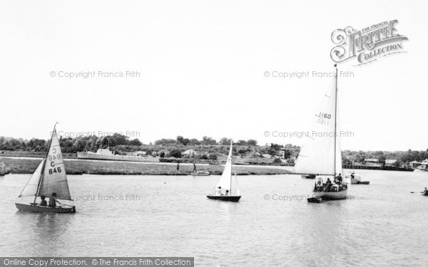 Photo of Wivenhoe, Sailing On The River c.1960