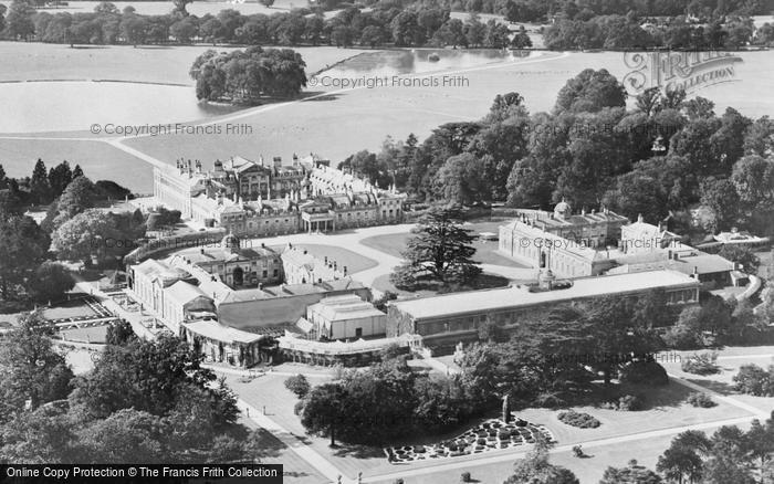 Photo of Woburn Abbey, And Park, Aerial View Prior To 1950