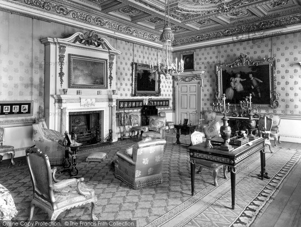 Photo of Woburn Abbey, Queen's Sitting Room c.1955
