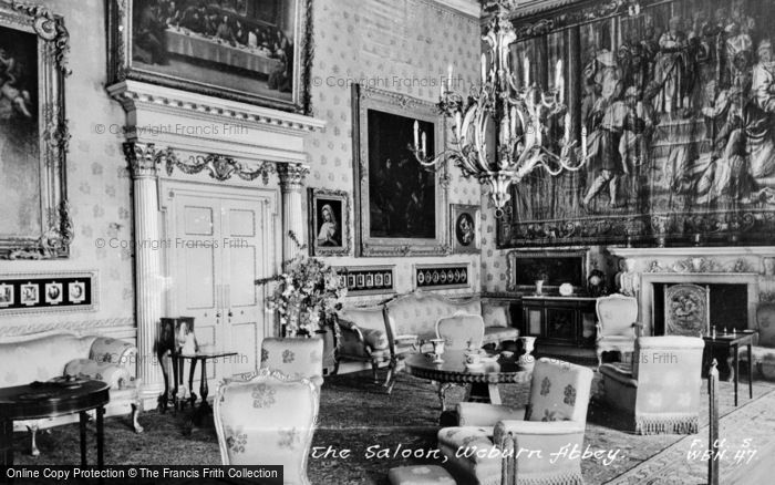 Photo of Woburn Abbey, The Saloon c.1960