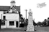 Memorial And Swan Hotel c.1955, Woburn Sands