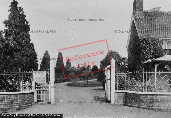 Photo of Woking, Cemetery Entrance 1898