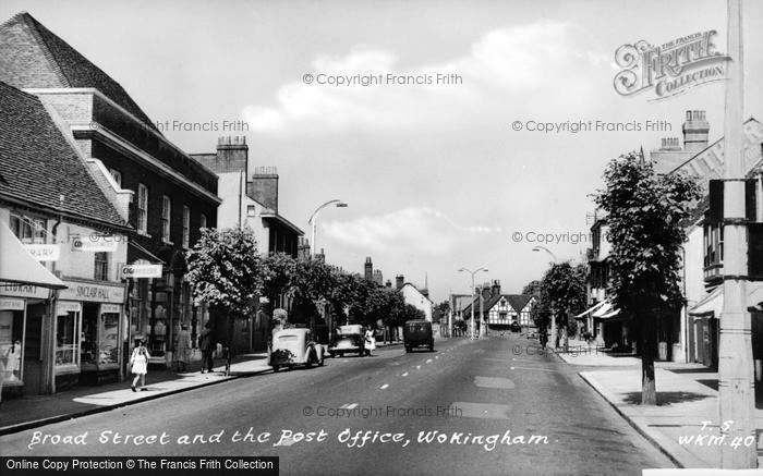 Photo of Wokingham, Broad Street And The Post Office c.1955