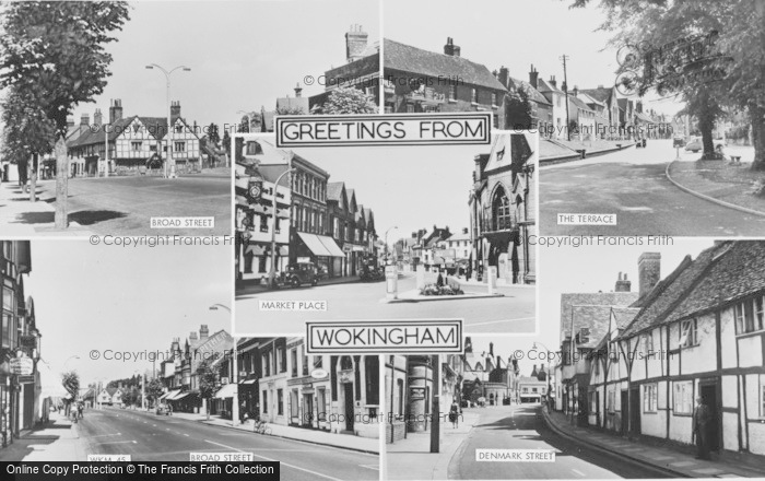 Photo of Wokingham, Composite c.1955