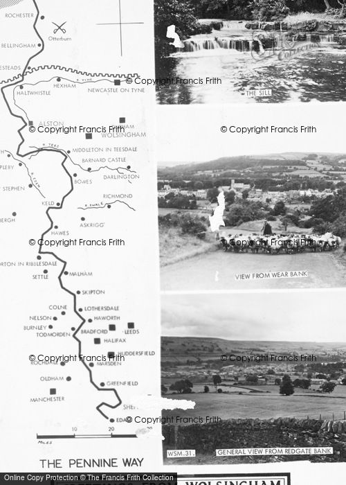 Photo of Wolsingham, Composite c.1955