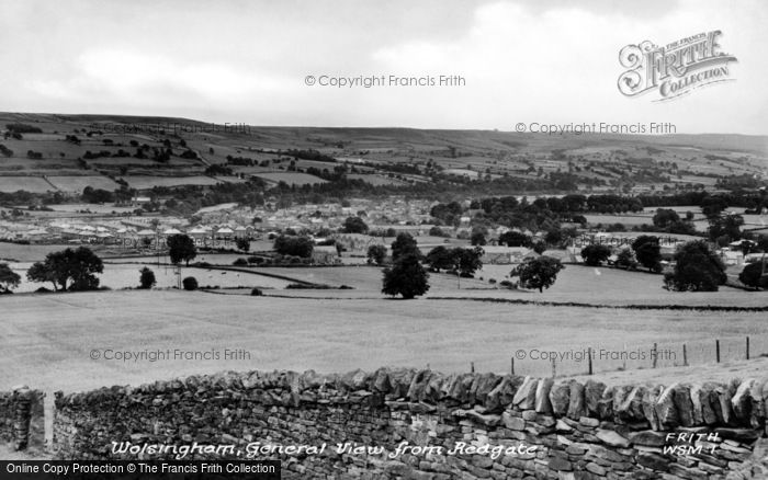 Photo of Wolsingham, General View From Redgate c.1955