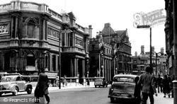 Lichfield Street And Art Gallery c.1955, Wolverhampton