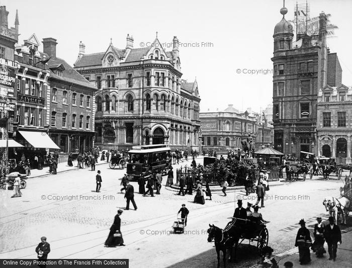 Photo of Wolverhampton, Queen Square c.1895