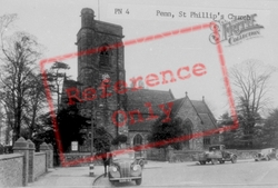 St Philip's Church c.1955, Wolverhampton