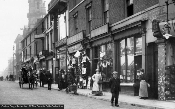 Photo of Wolverhampton, Townsfolk In Queen Street c.1900