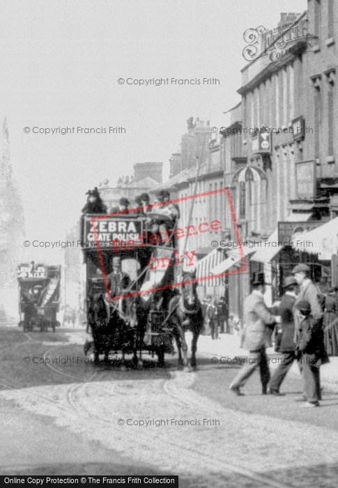 Photo of Wolverhampton, Trams In Darlington Street 1890