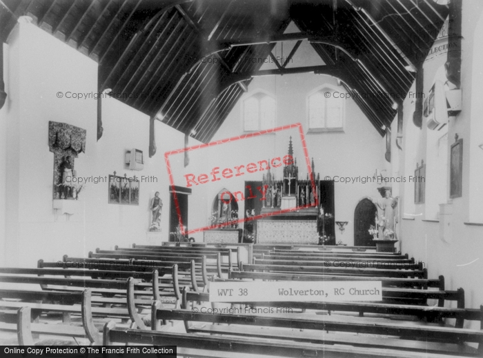 Photo of Wolverton, Rc Church Interior c.1960