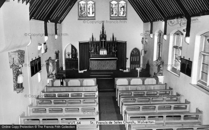 Photo of Wolverton, St Francis De Sales Church Interior c.1965