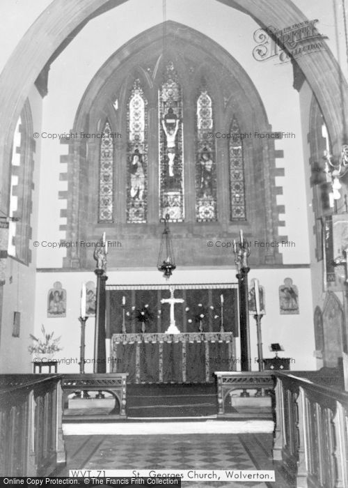 Photo of Wolverton, St George's Church Interior c.1965
