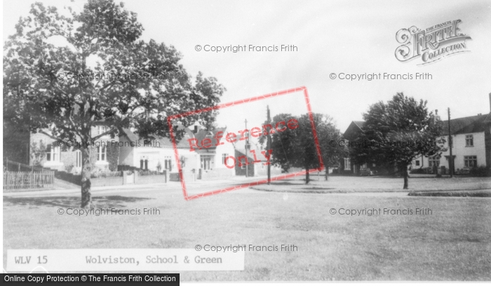 Photo of Wolviston, School And Green c.1960