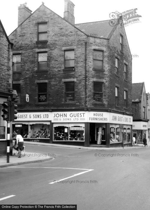 Photo of Wombwell, High Street, John Guest & Sons c.1965