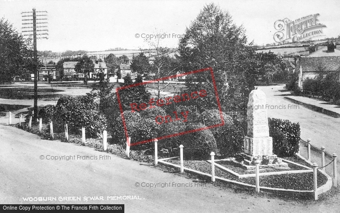 Photo of Wooburn Green, Green And War Memorial c.1950