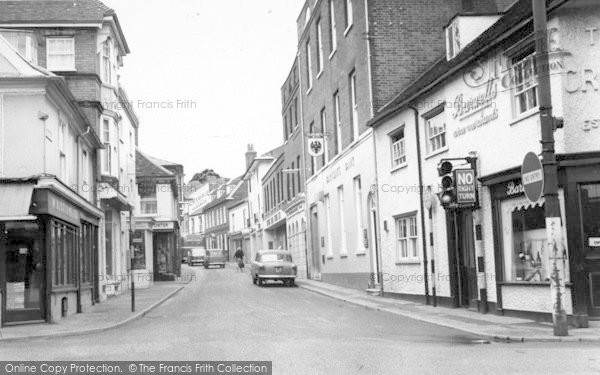 Photo of Woodbridge, Church Street c.1965