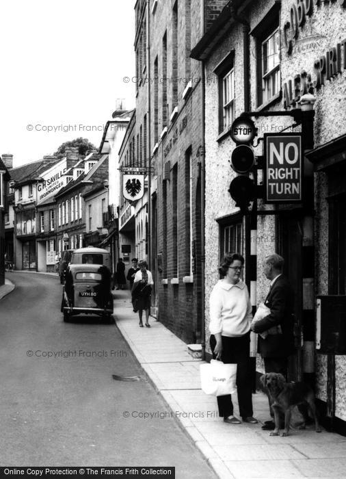 Photo of Woodbridge, Conversation In Church Street c.1960