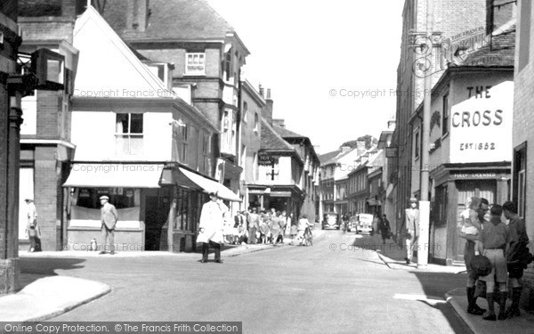 Photo of Woodbridge, Cross Corner c.1955