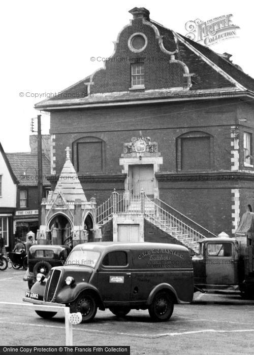 Photo of Woodbridge, G W & R J Banyard Butchers' Van c.1955