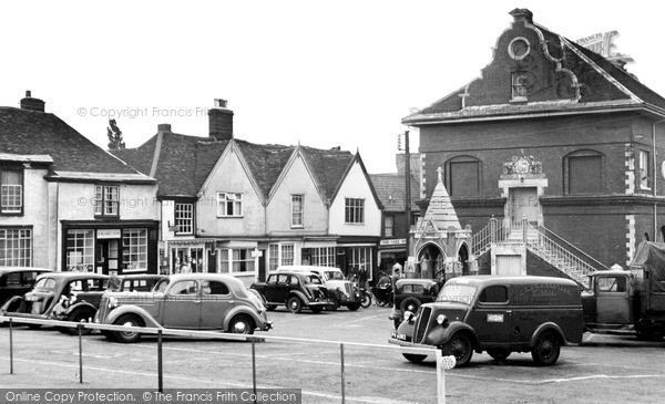 Photo of Woodbridge, Market Place c.1955