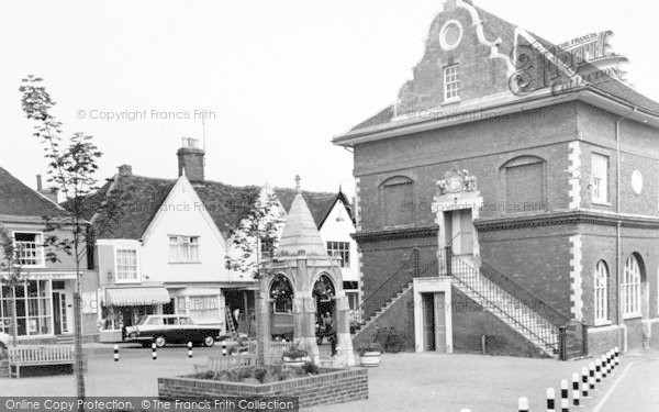 Photo of Woodbridge, Shire Hall And Market Place c.1970