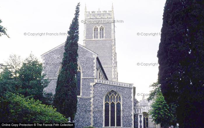 Photo of Woodbridge, St Mary's Church 1990