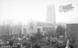St Mary's Church And Queen's Statue 1896, Woodbridge