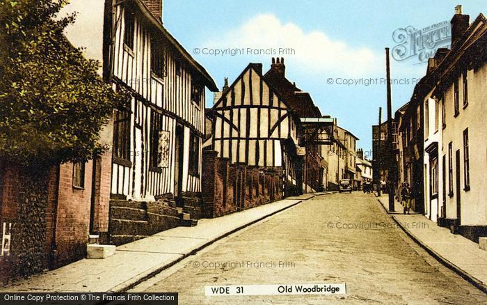 Photo of Woodbridge, The Old Town c.1955