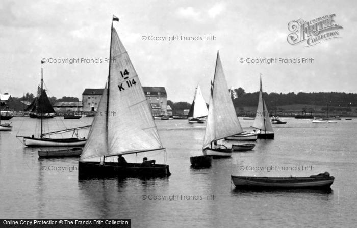Photo of Woodbridge, Yachts, River Deben 1938
