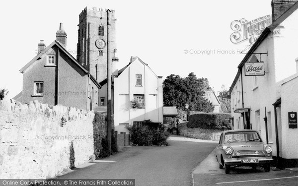 Photo of Woodbury, The White Hart And St Swithun's Church c.1960