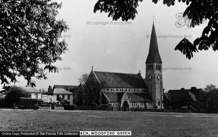 Photo of Woodford Green, All Saints Church c.1950
