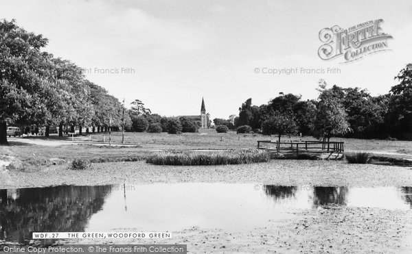 Photo of Woodford Green, The Green c.1955