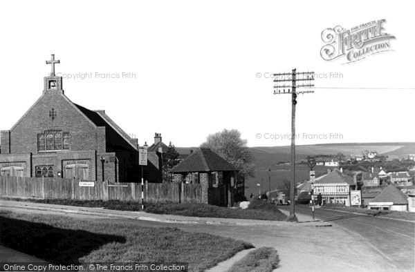 Photo of Woodingdean, Downs Way c.1950
