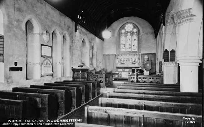 Photo of Woodmansterne, The Church Interior c.1955