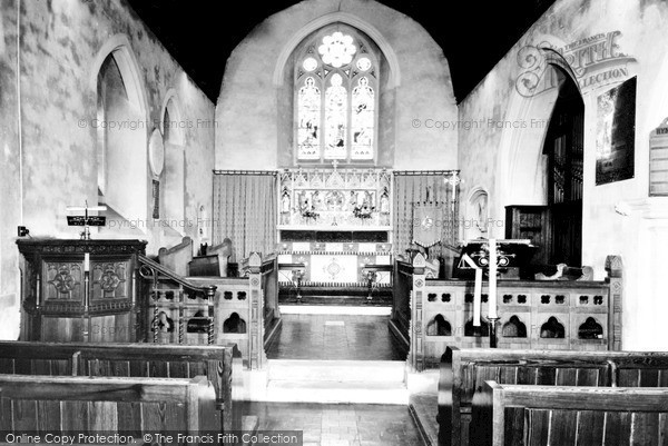 Photo of Woodmansterne, the Church interior c1955