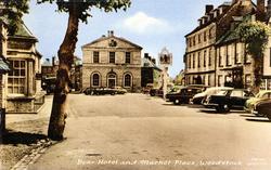 Bear Hotel And Market Place c.1960, Woodstock