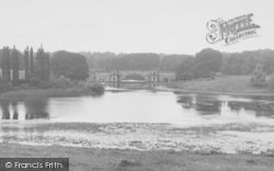 Lake And Bridge, Blenheim Palace c.1955, Woodstock