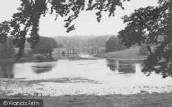 Lake And Bridge, Blenheim Palace c.1955, Woodstock