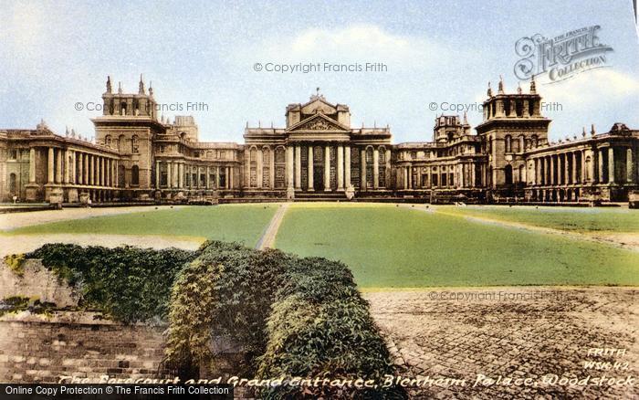 Photo of Woodstock, The Forecourt And Grand Entrance, Blenheim Palace c.1960