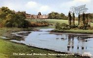 The Lake And Blenheim Palace c.1955, Woodstock