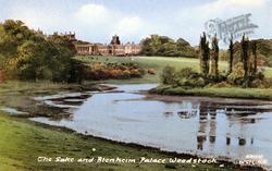 The Lake And Blenheim Palace c.1955, Woodstock