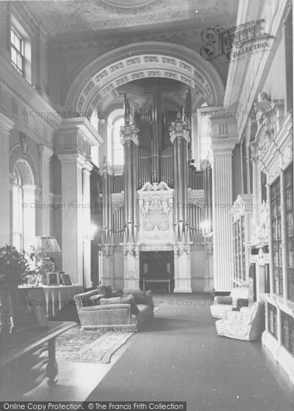 Photo of Woodstock, The Organ And Long Library, Blenheim Palace c.1960