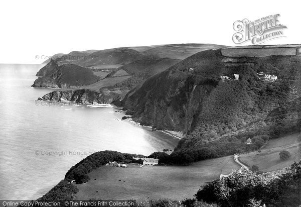 Photo of Woody Bay, from west 1908