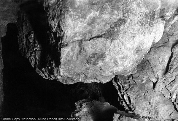 Photo of Wookey Hole, The Cave, Suspended Stone 1896
