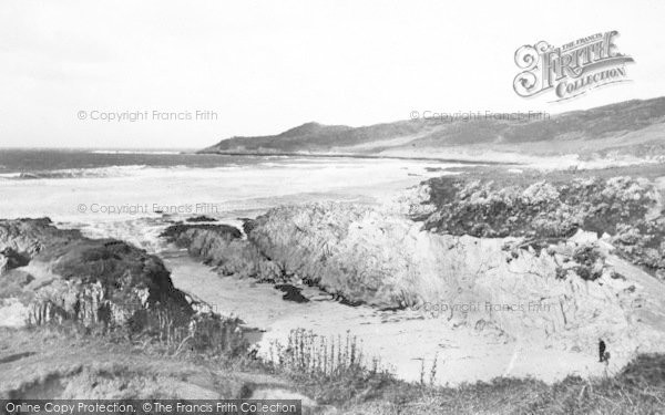 Photo of Woolacombe, Barricane Shell Beach c.1960