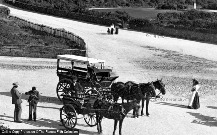 Photo of Woolacombe, Horse Drawn Carriages 1899